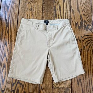 J. Crew Beige Flat Front Men's Shorts